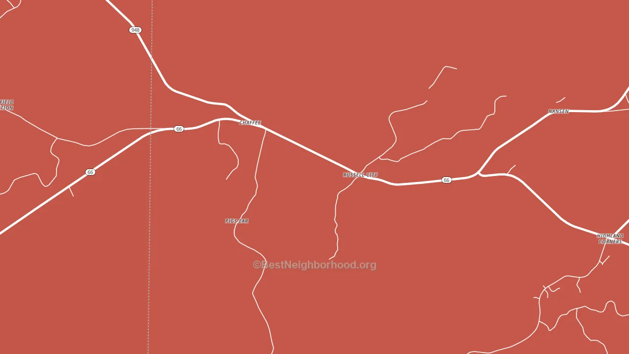 DeYoung, PA block-group political-lean map