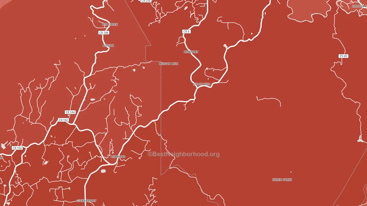 Dial, GA block-group political-lean map