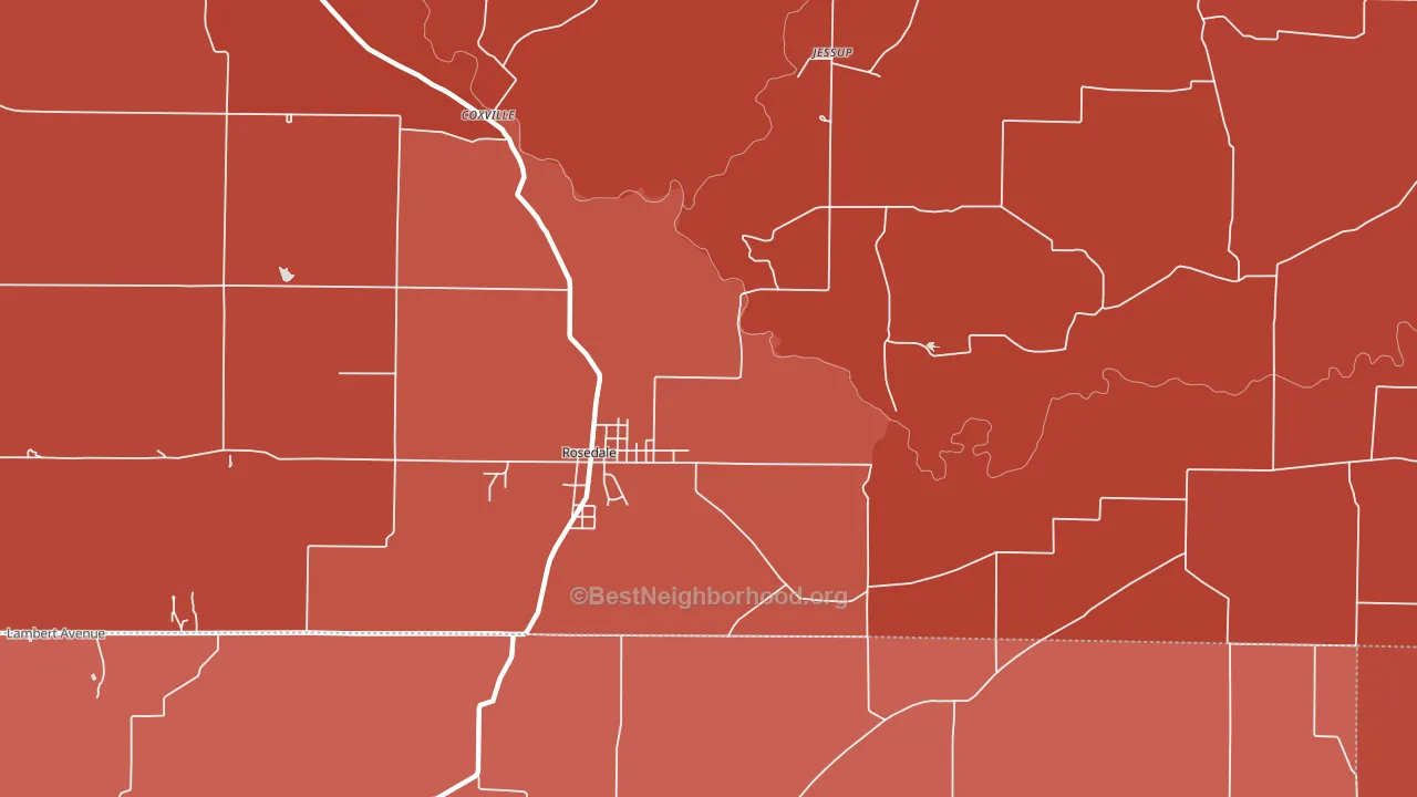 Diamond, IN block-group political-lean map
