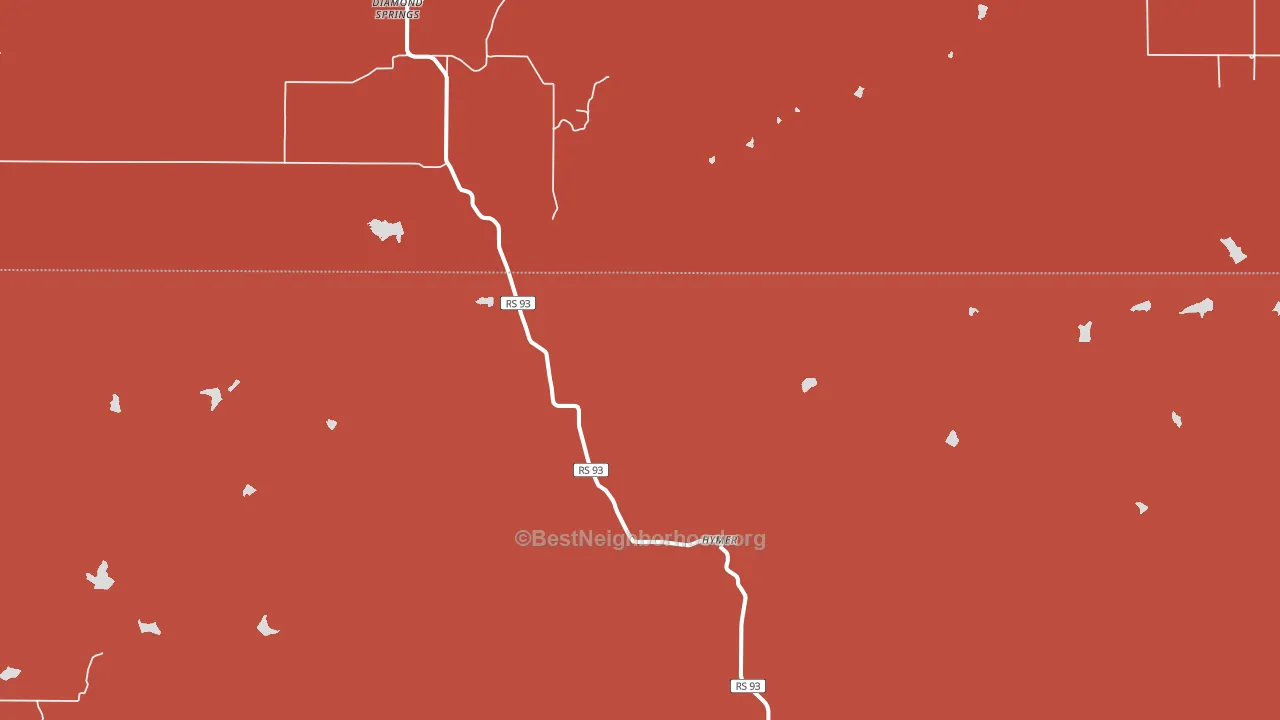 Diamond Springs, KS block-group political-lean map