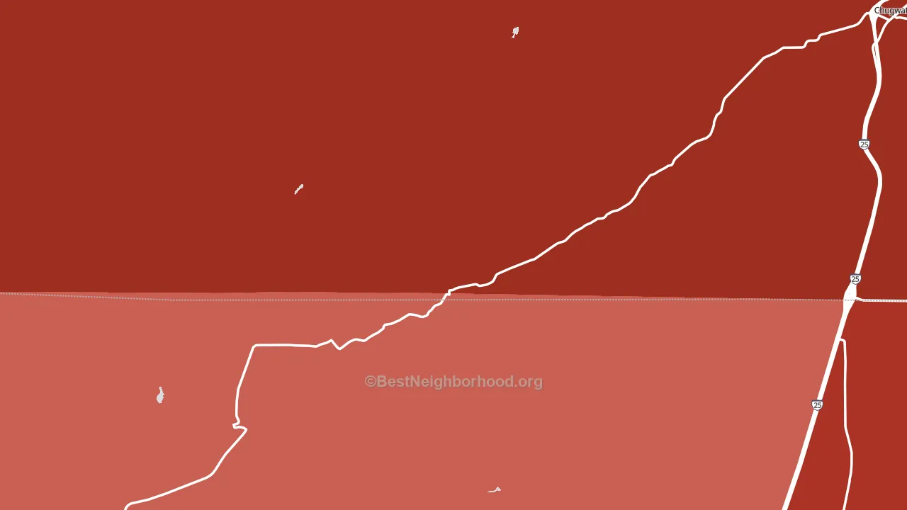Diamond, WY block-group political-lean map