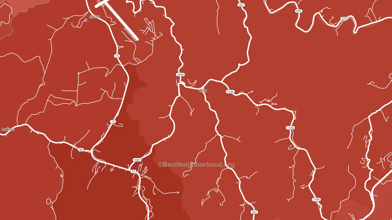Dice, KY block-group political-lean map