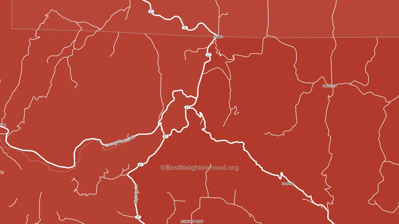 Dillen, AR block-group political-lean map