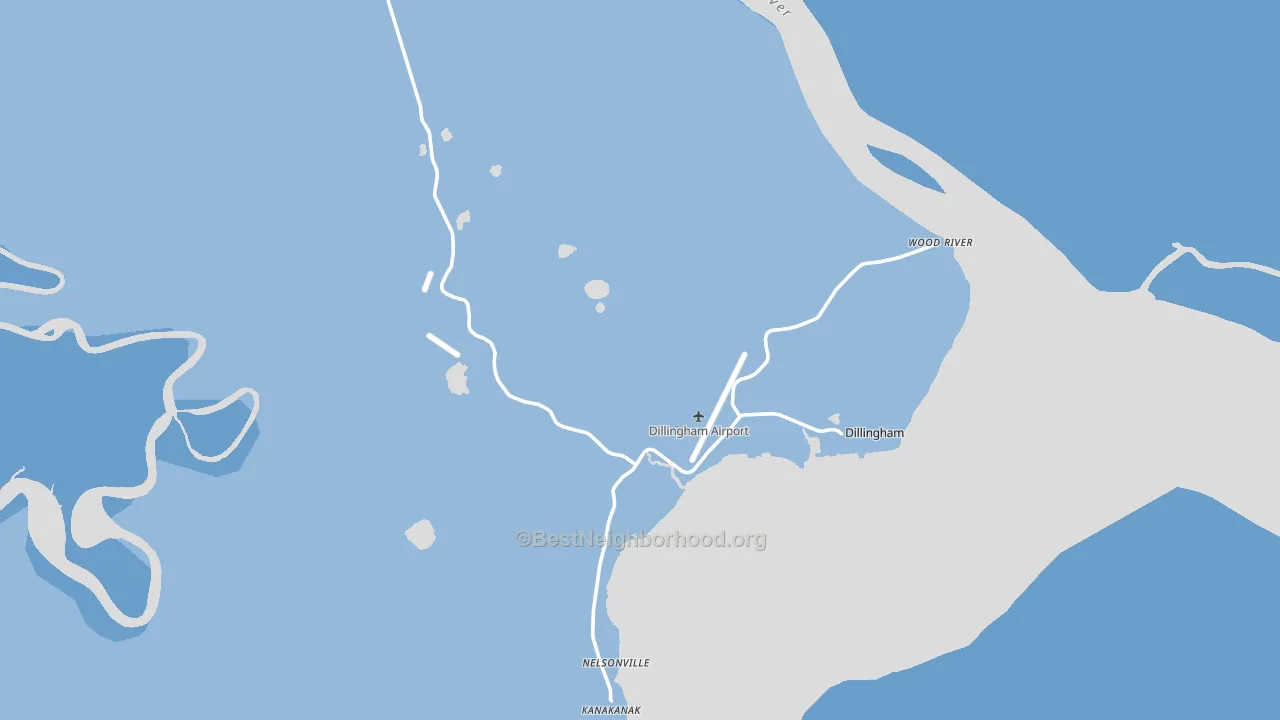 Dillingham, AK block-group political-lean map