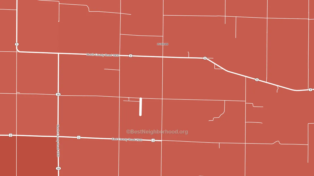 Disco, IL block-group political-lean map