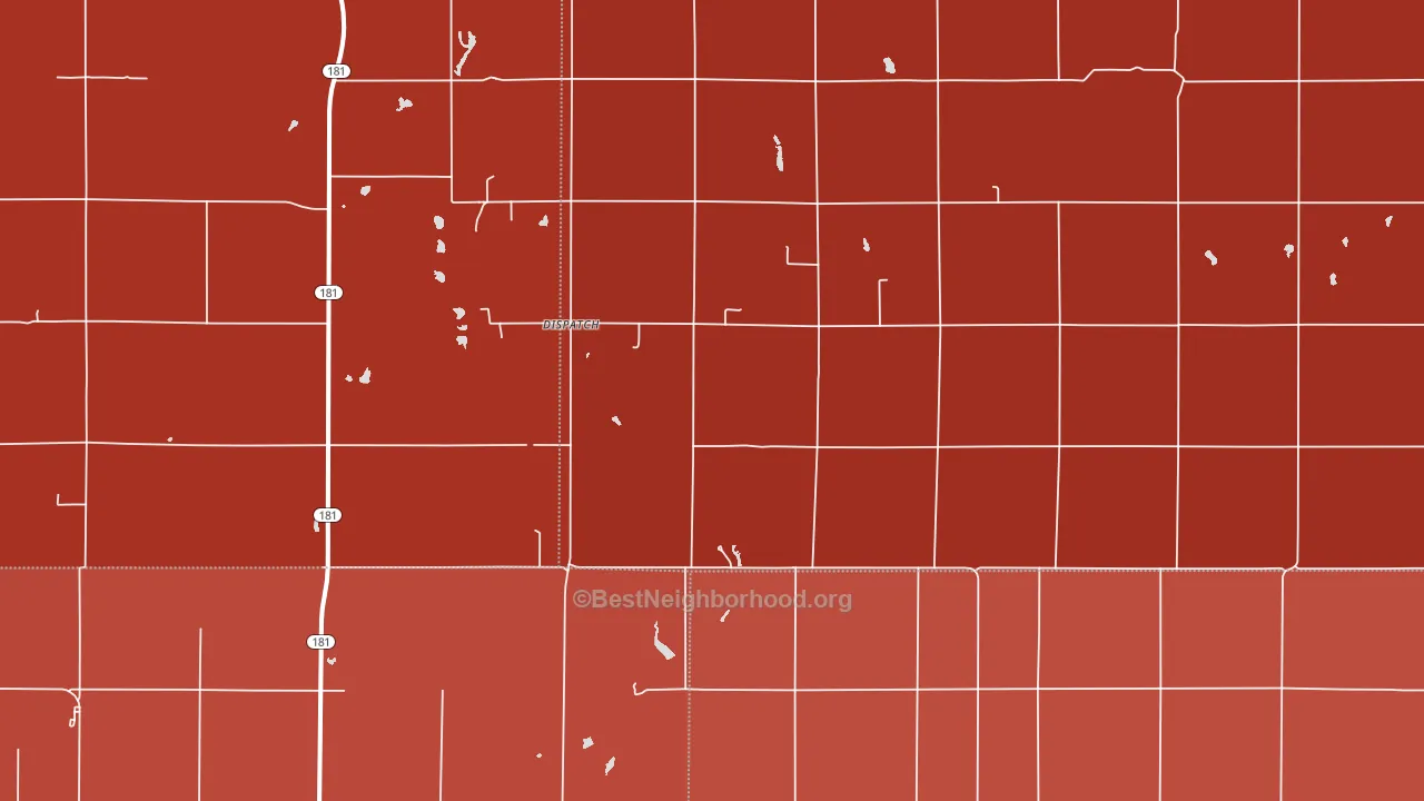 Dispatch, KS block-group political-lean map