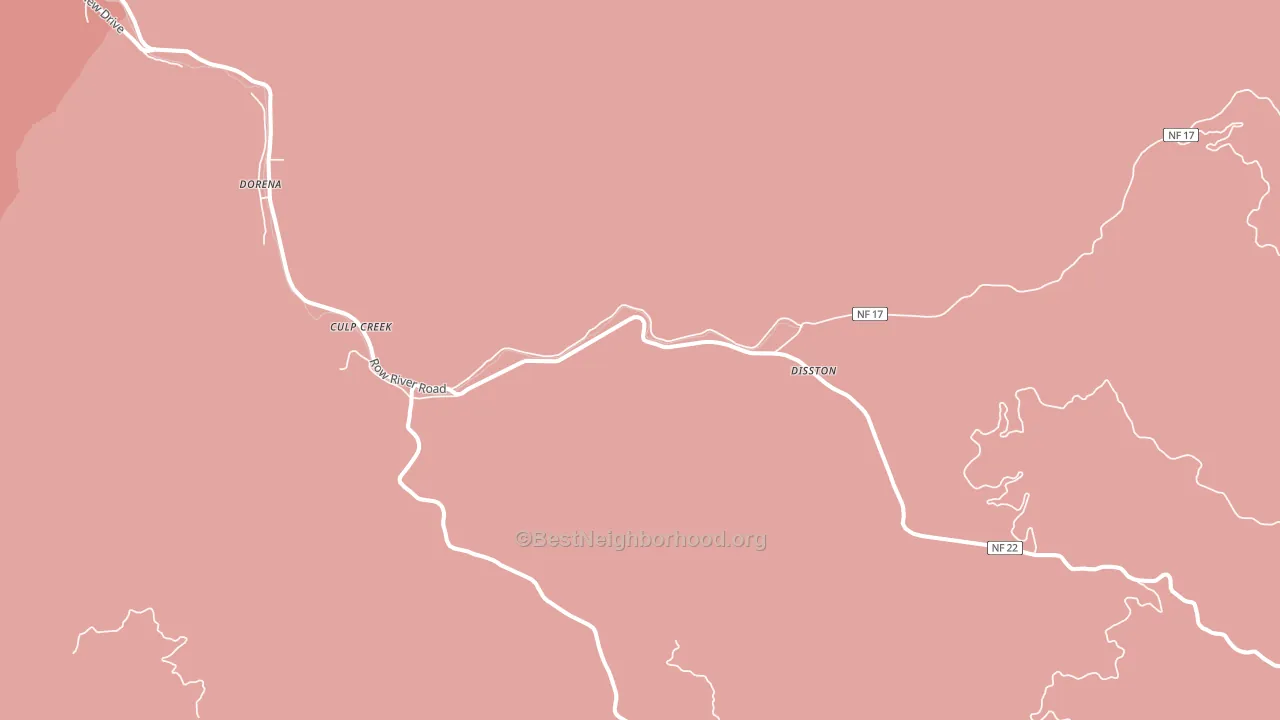 Disston, OR block-group political-lean map