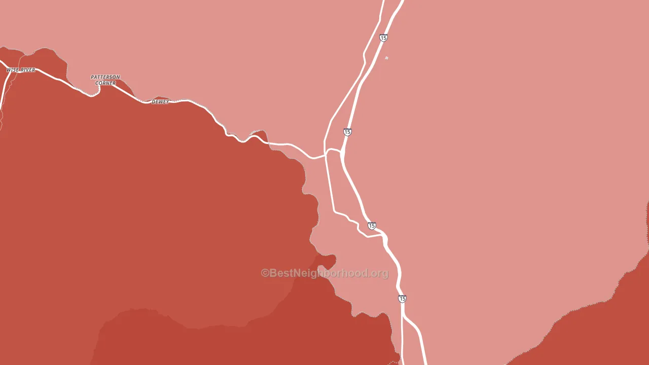 Divide, MT block-group political-lean map