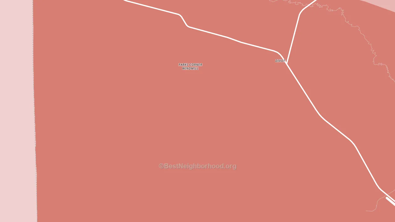Divot, TX block-group political-lean map
