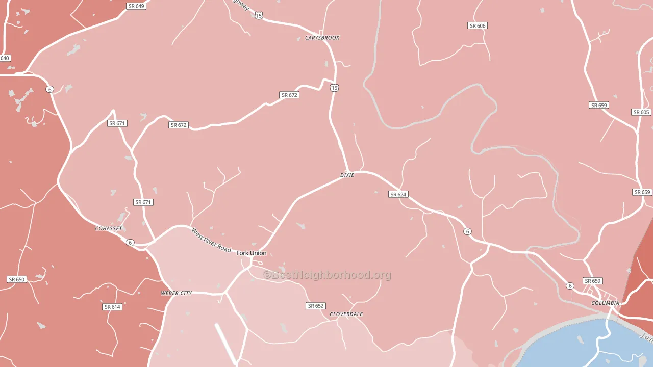 Dixie, VA block-group political-lean map