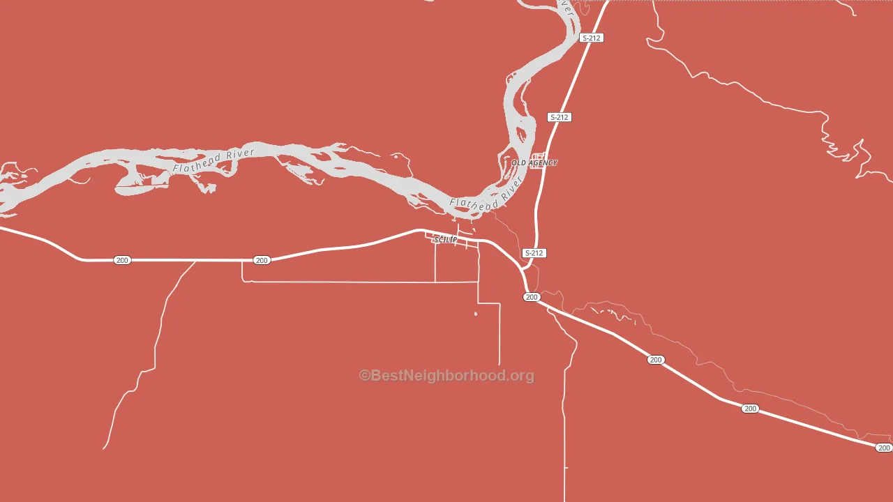 Dixon, MT block-group political-lean map