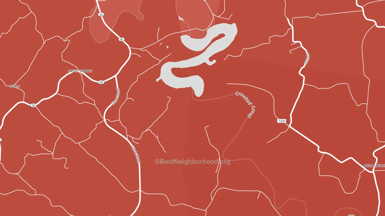 Dog Town, PA block-group political-lean map