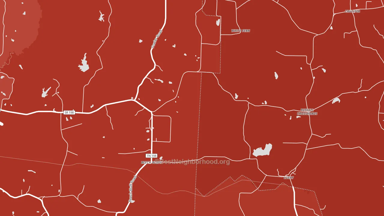 Dollar, TN block-group political-lean map