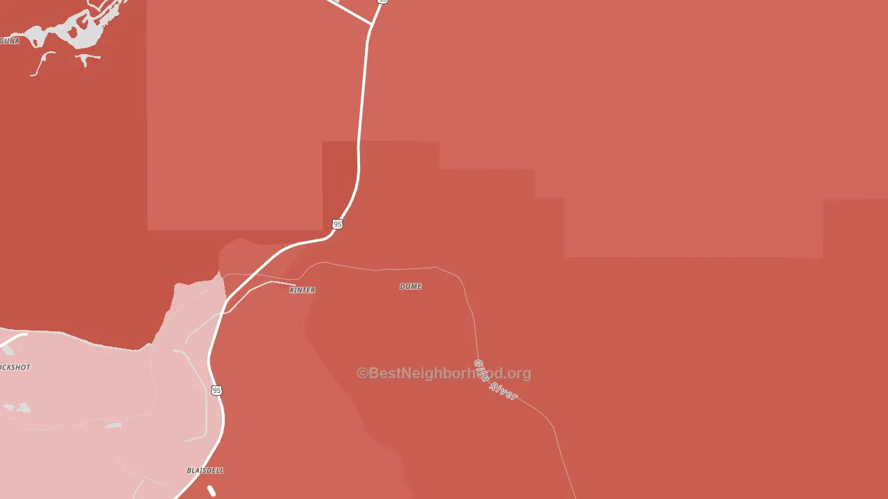 Dome, AZ block-group political-lean map