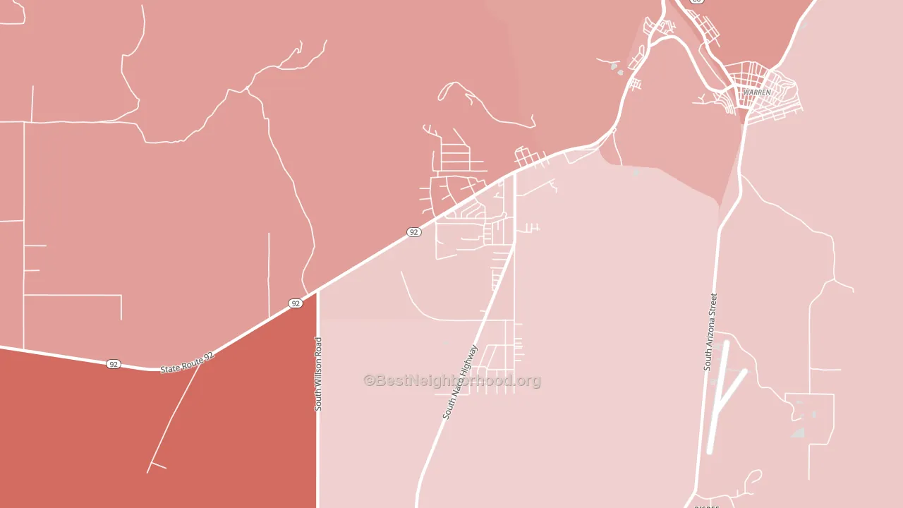 Don Luis, AZ block-group political-lean map