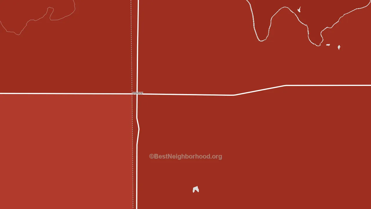 Doole, TX block-group political-lean map