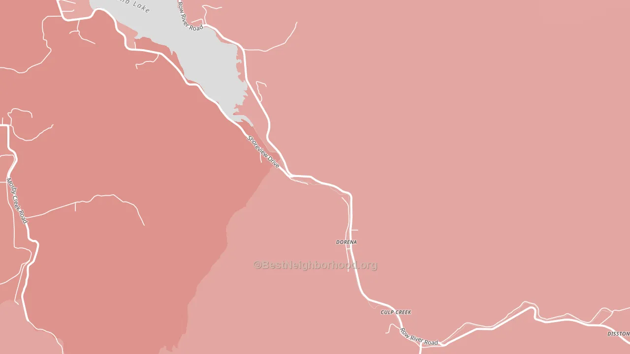 Dorena, OR block-group political-lean map