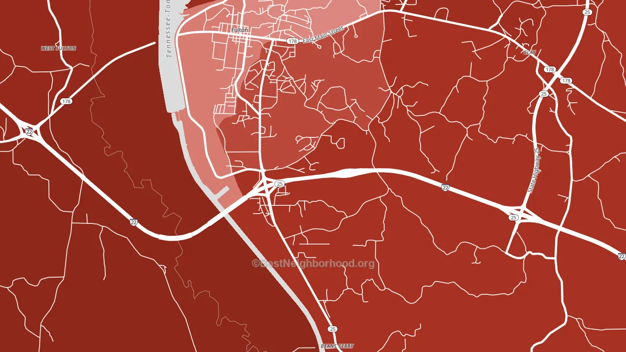 Dorsey, MS block-group political-lean map