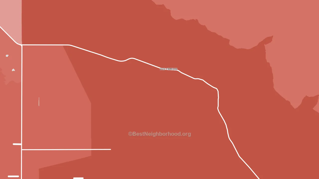 Dos Cabezas, AZ block-group political-lean map
