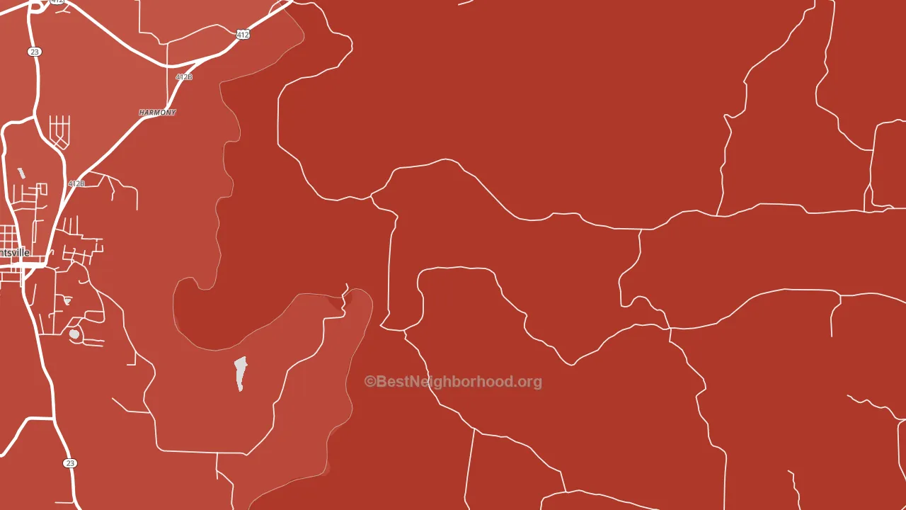 Drakes Creek, AR block-group political-lean map