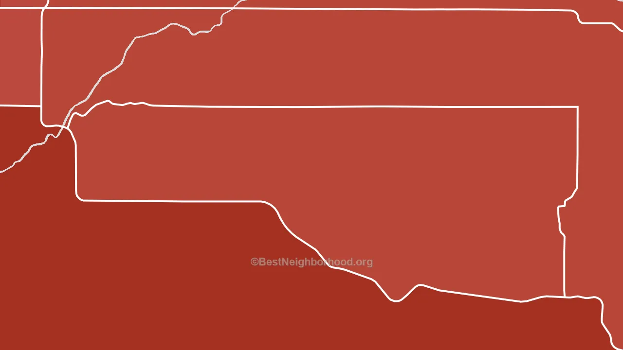 Drummond, ID block-group political-lean map