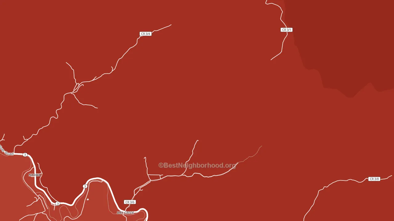 Dry Creek, WV block-group political-lean map