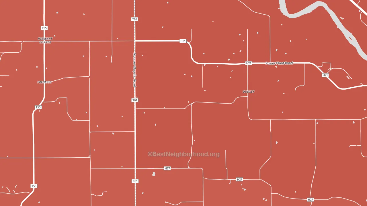 Dudley, IA block-group political-lean map