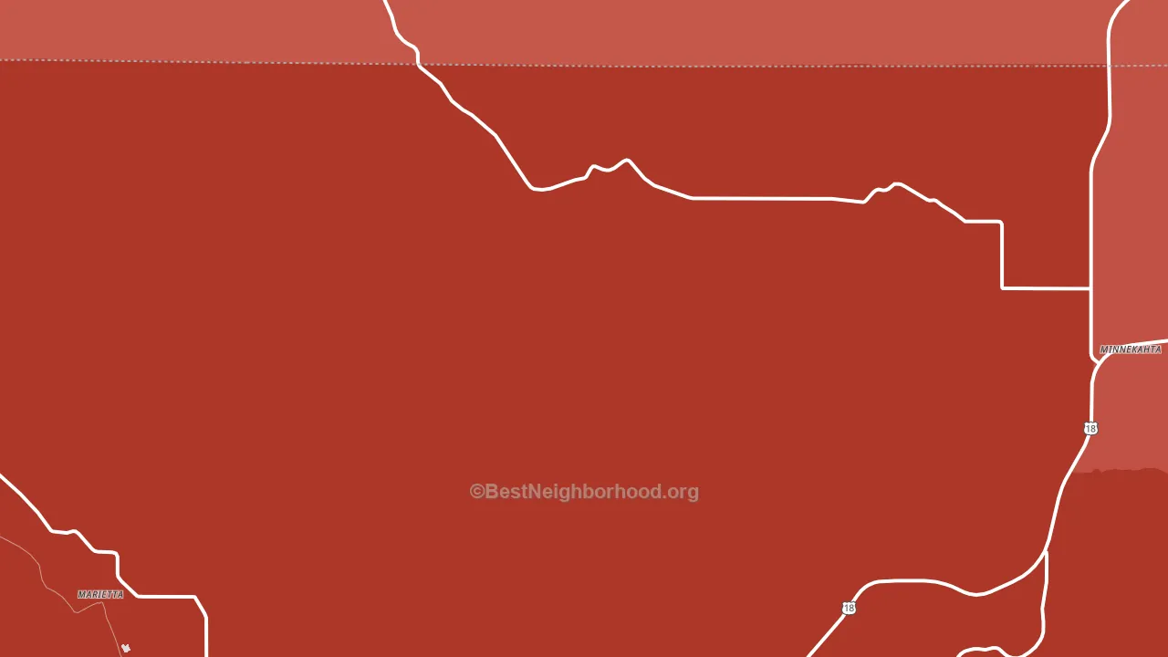 Dudley, SD block-group political-lean map