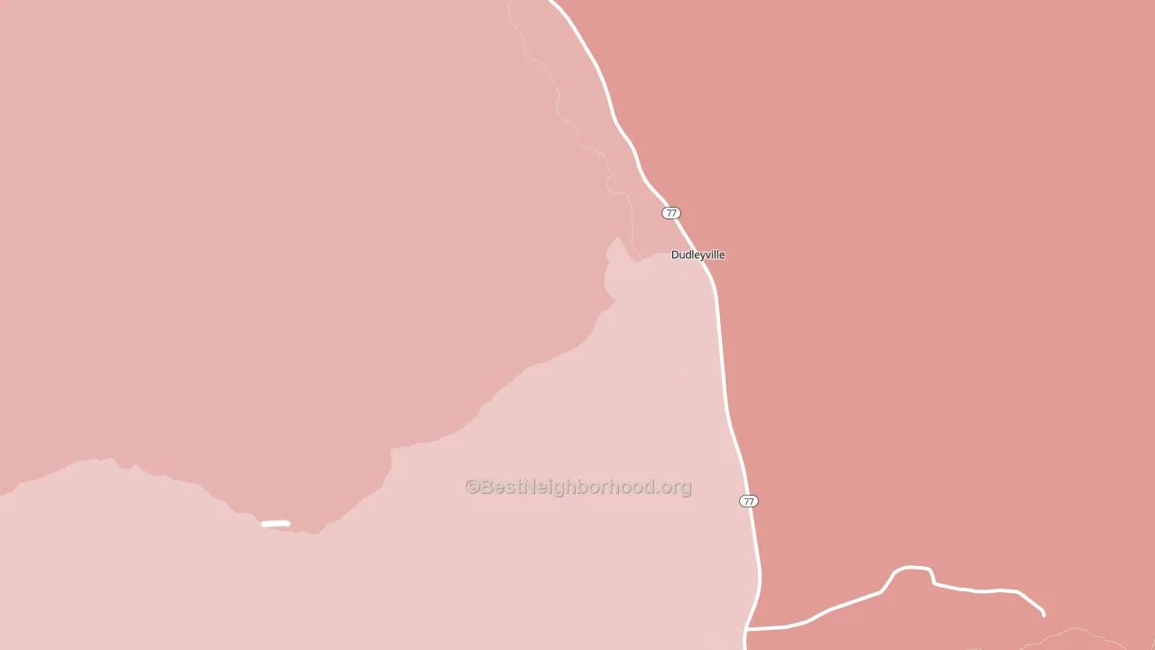 Dudleyville, AZ block-group political-lean map