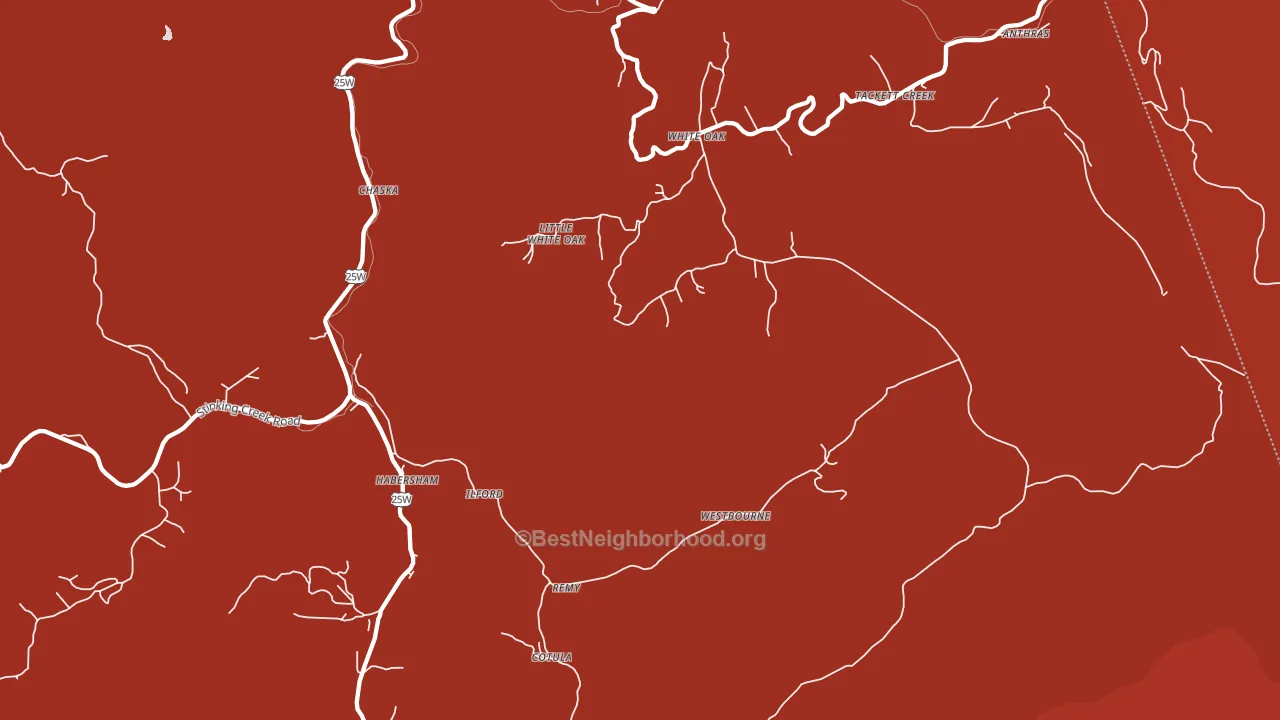 Duff, TN block-group political-lean map