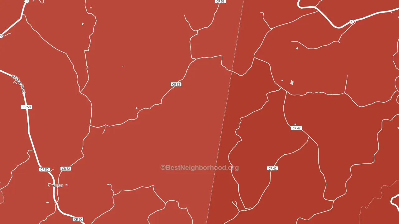 Duffy, WV block-group political-lean map