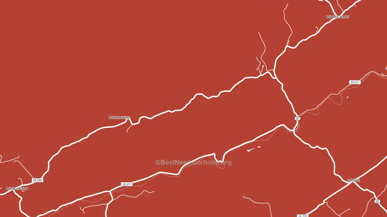 Duncanville, VA block-group political-lean map