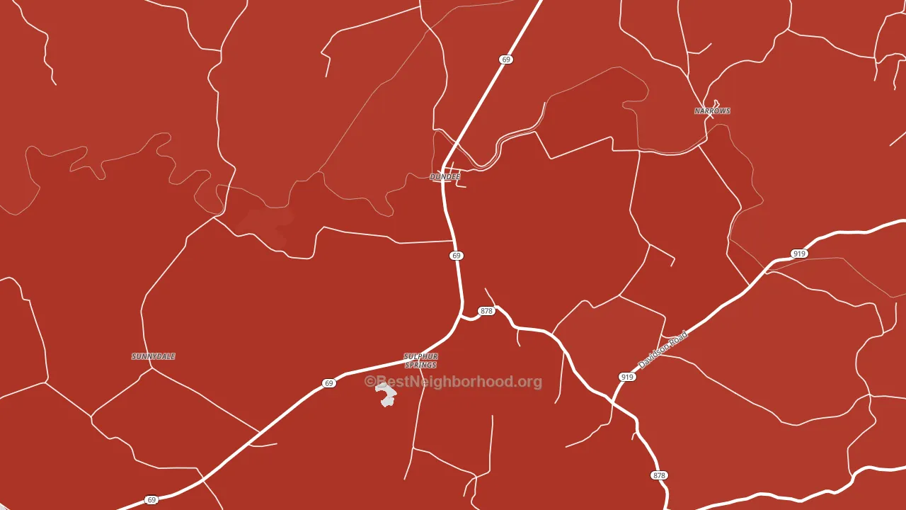 Dundee, KY block-group political-lean map