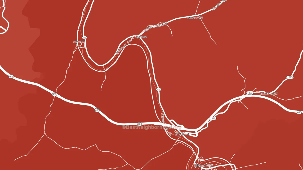 Dunleary, KY block-group political-lean map