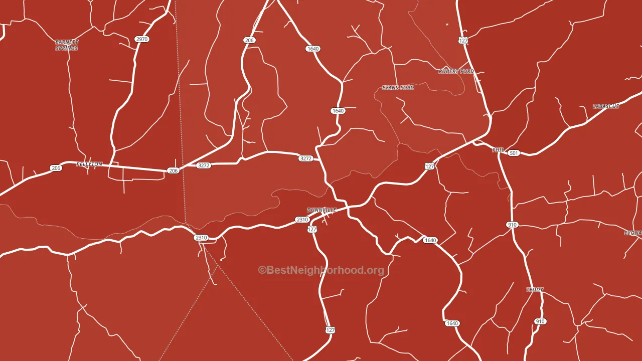 Dunnville, KY block-group political-lean map