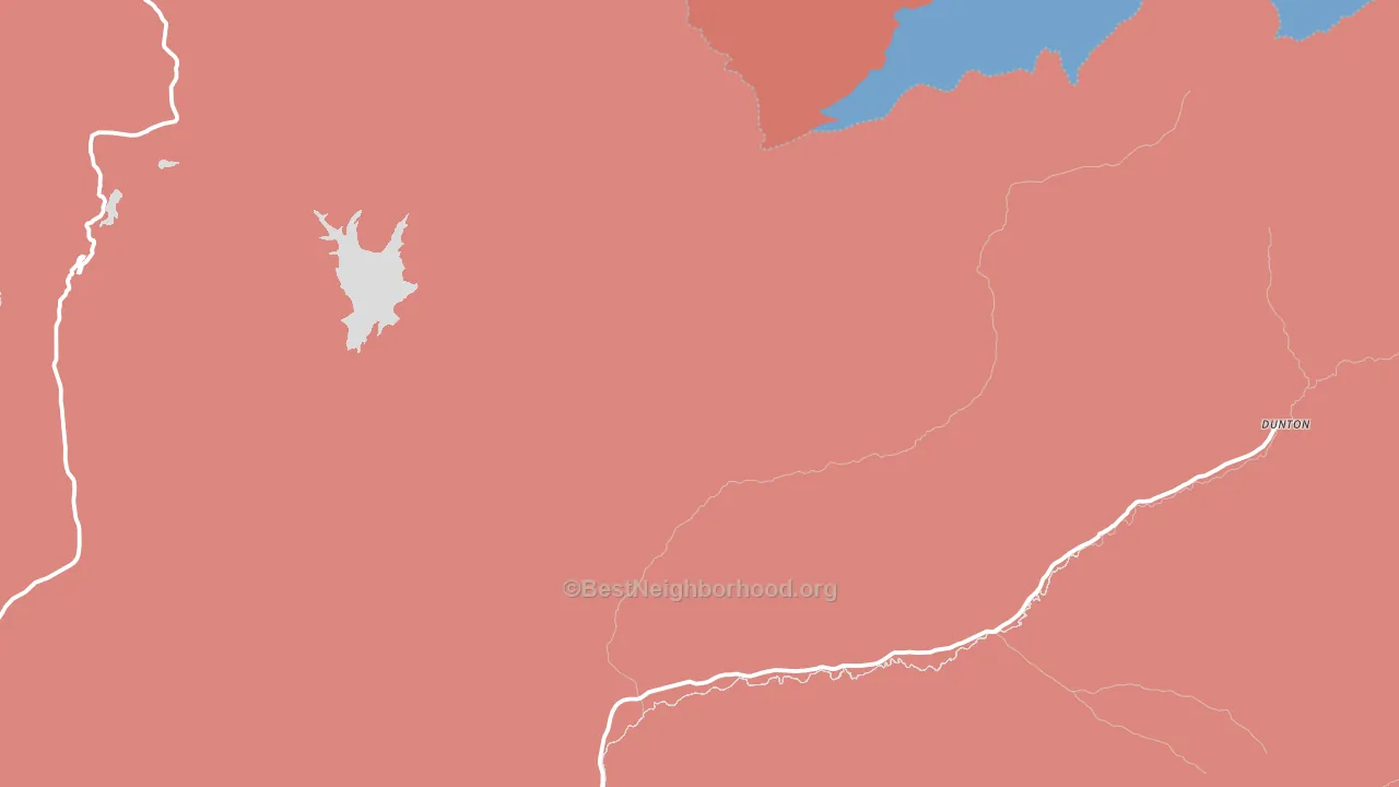 Dunton, CO block-group political-lean map