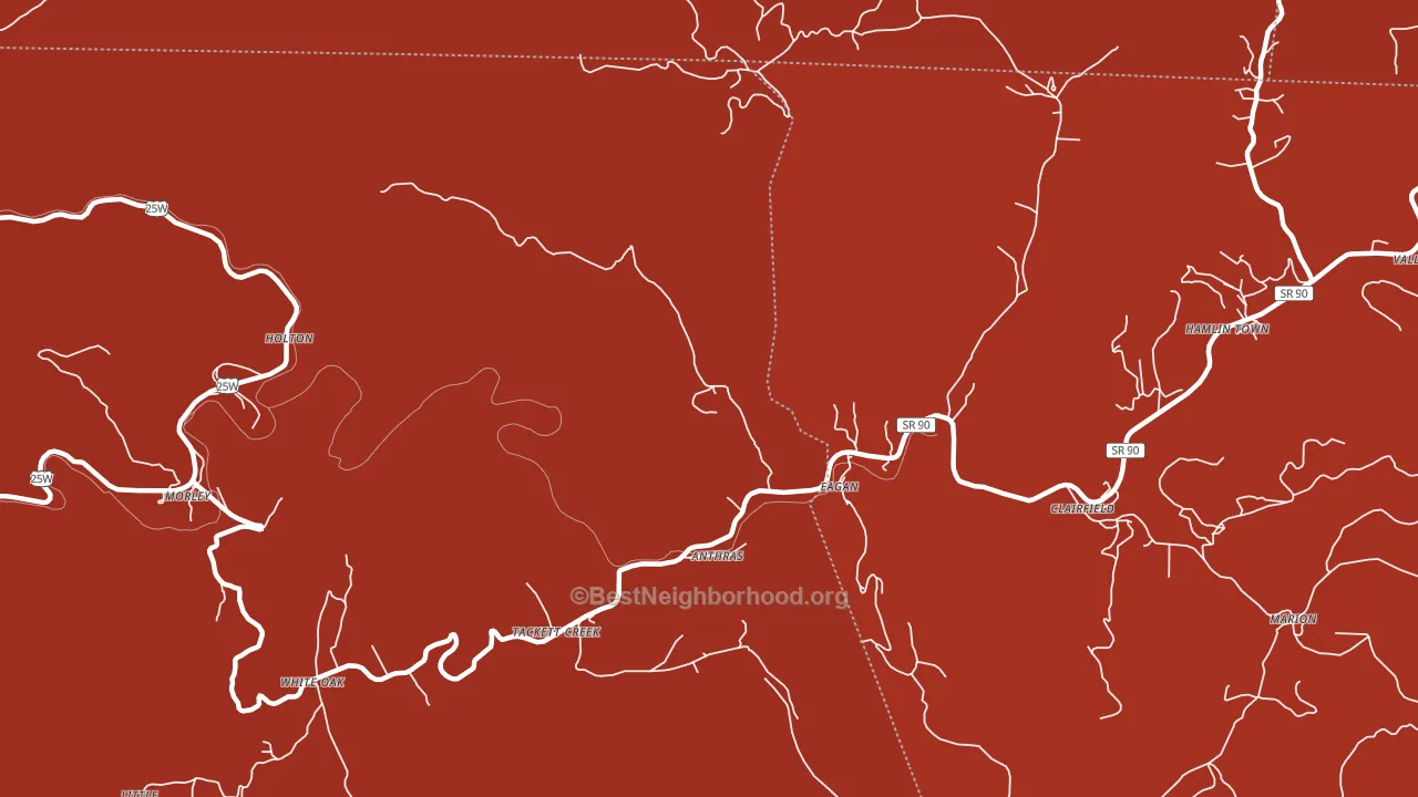 Eagan, TN block-group political-lean map