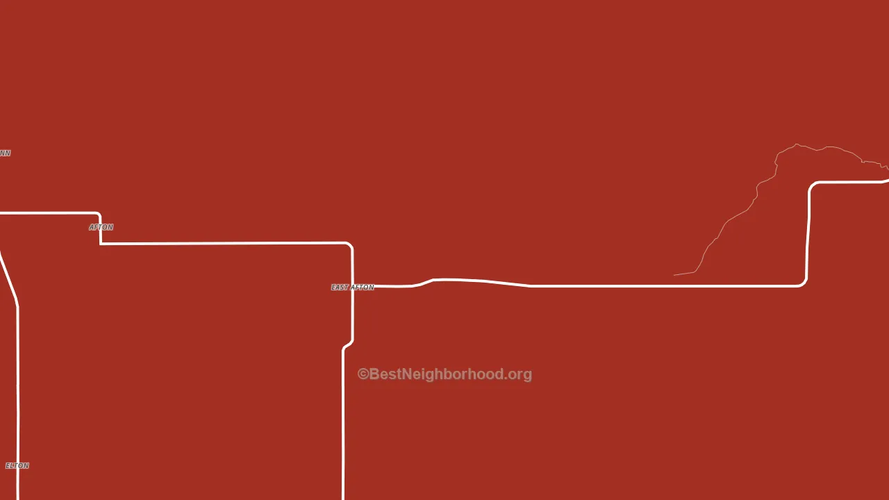 East Afton, TX block-group political-lean map