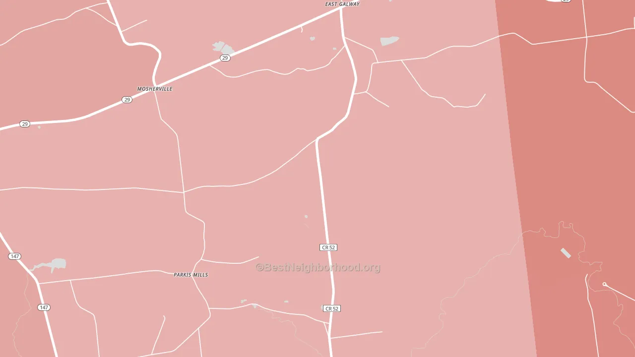 East Galway, NY block-group political-lean map