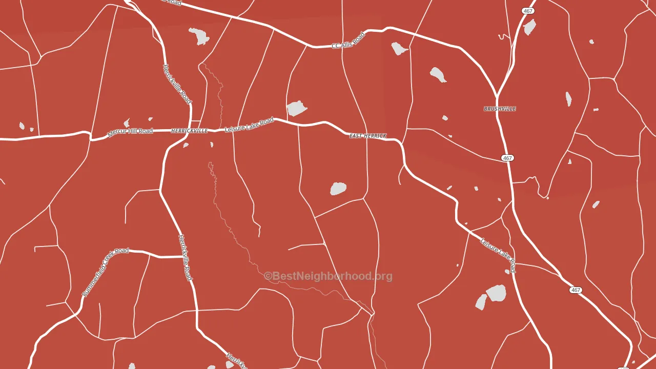 East Herrick, PA block-group political-lean map