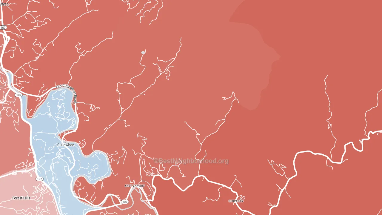 East Laport, NC block-group political-lean map