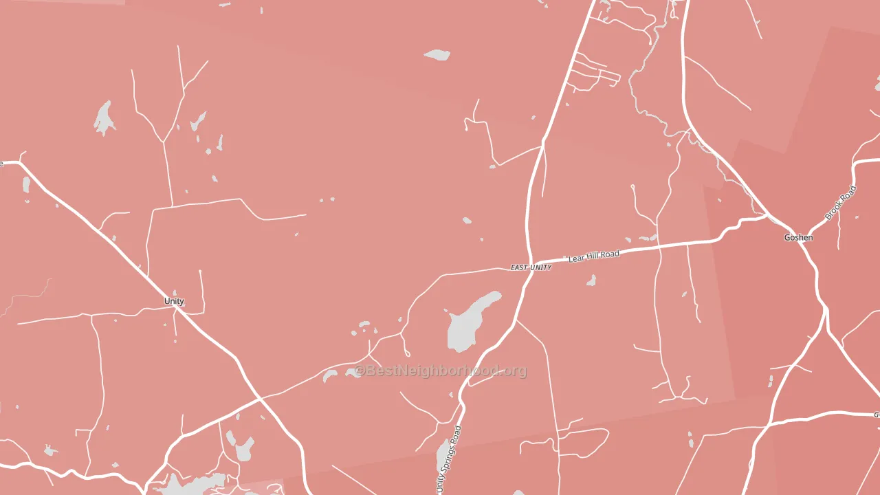 East Unity, NH block-group political-lean map