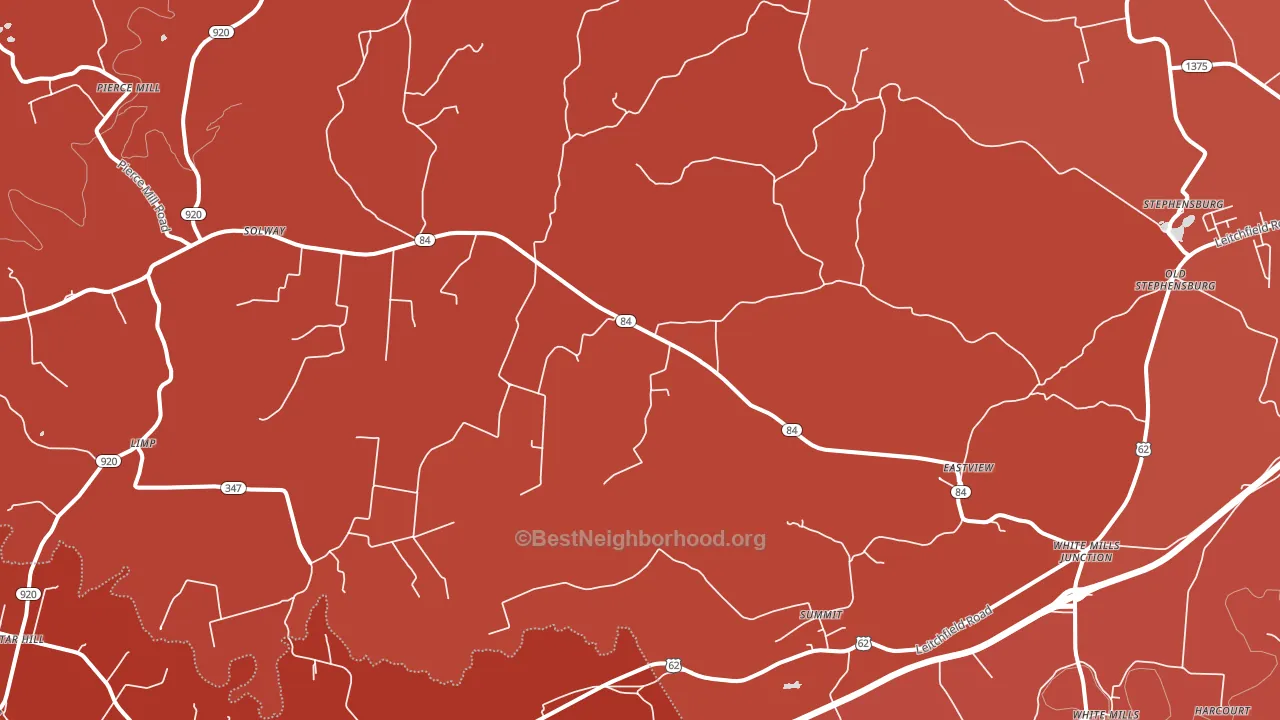 East View, KY block-group political-lean map