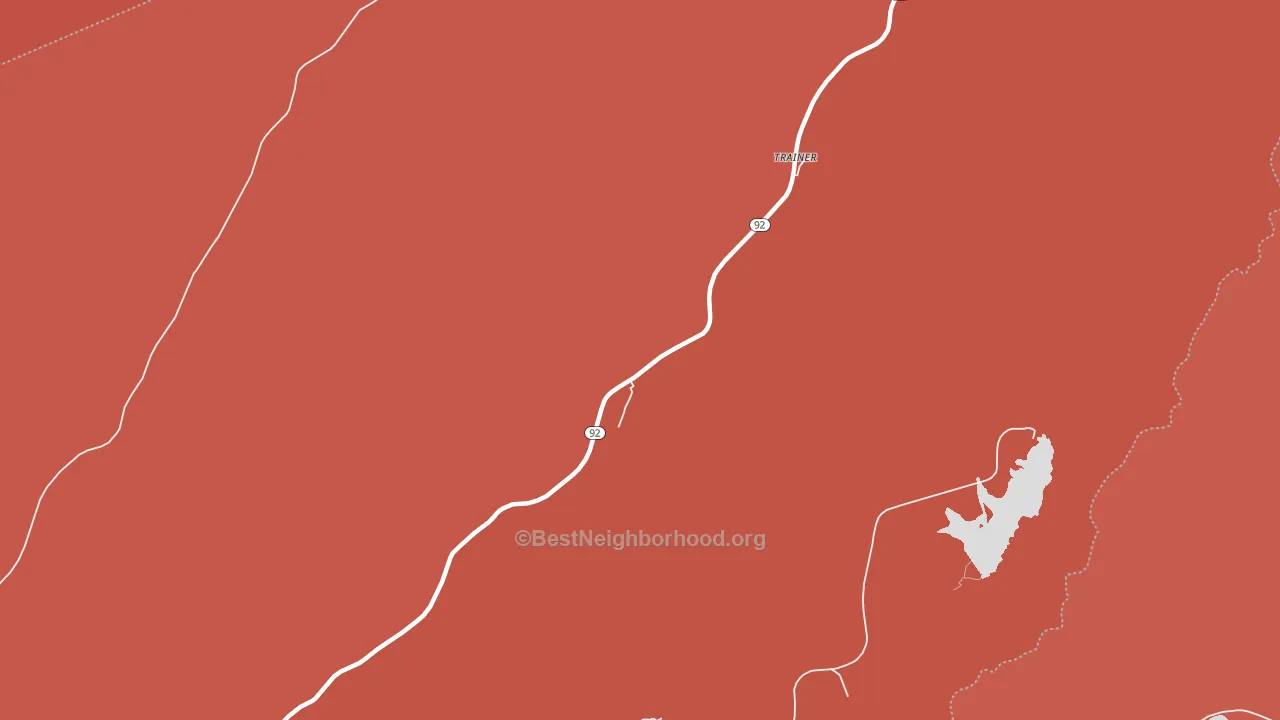 Eastern, WV block-group political-lean map