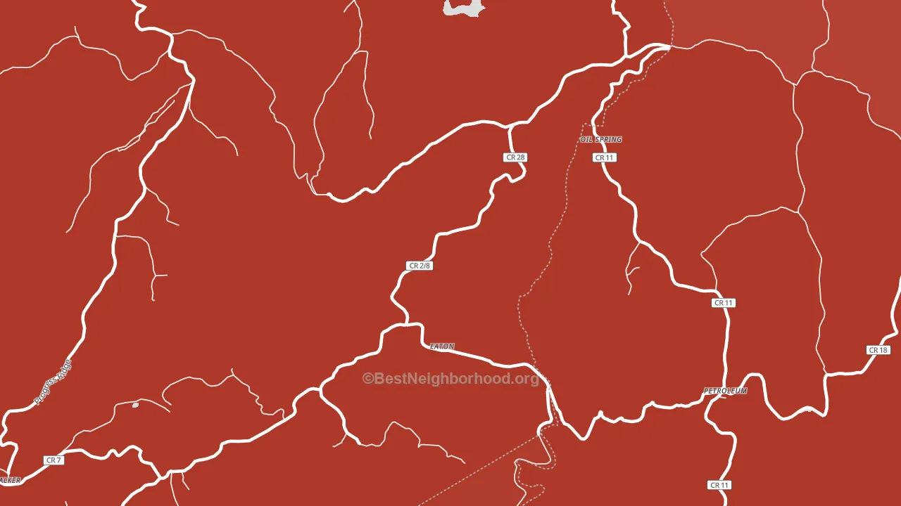 Eaton, WV block-group political-lean map
