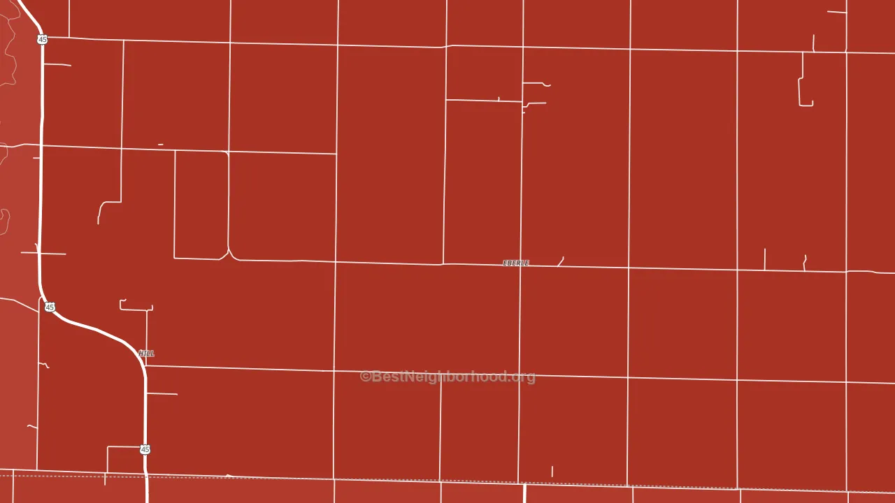 Eberle, IL block-group political-lean map