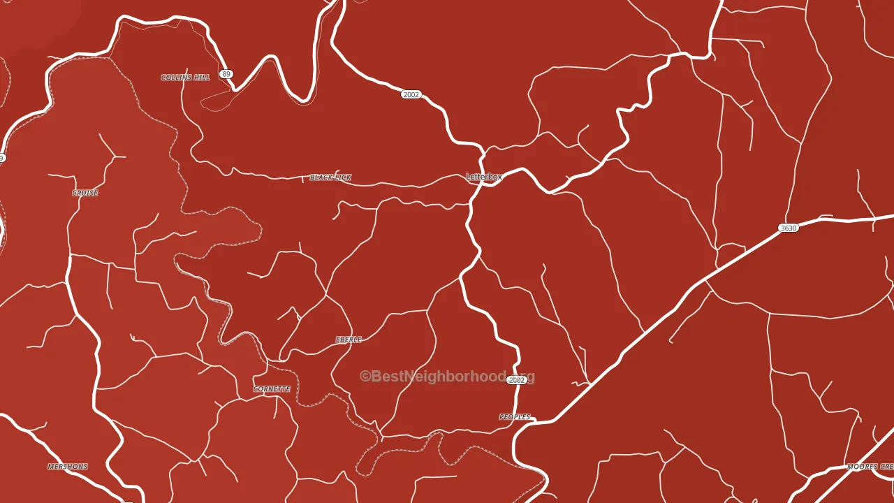 Eberle, KY block-group political-lean map