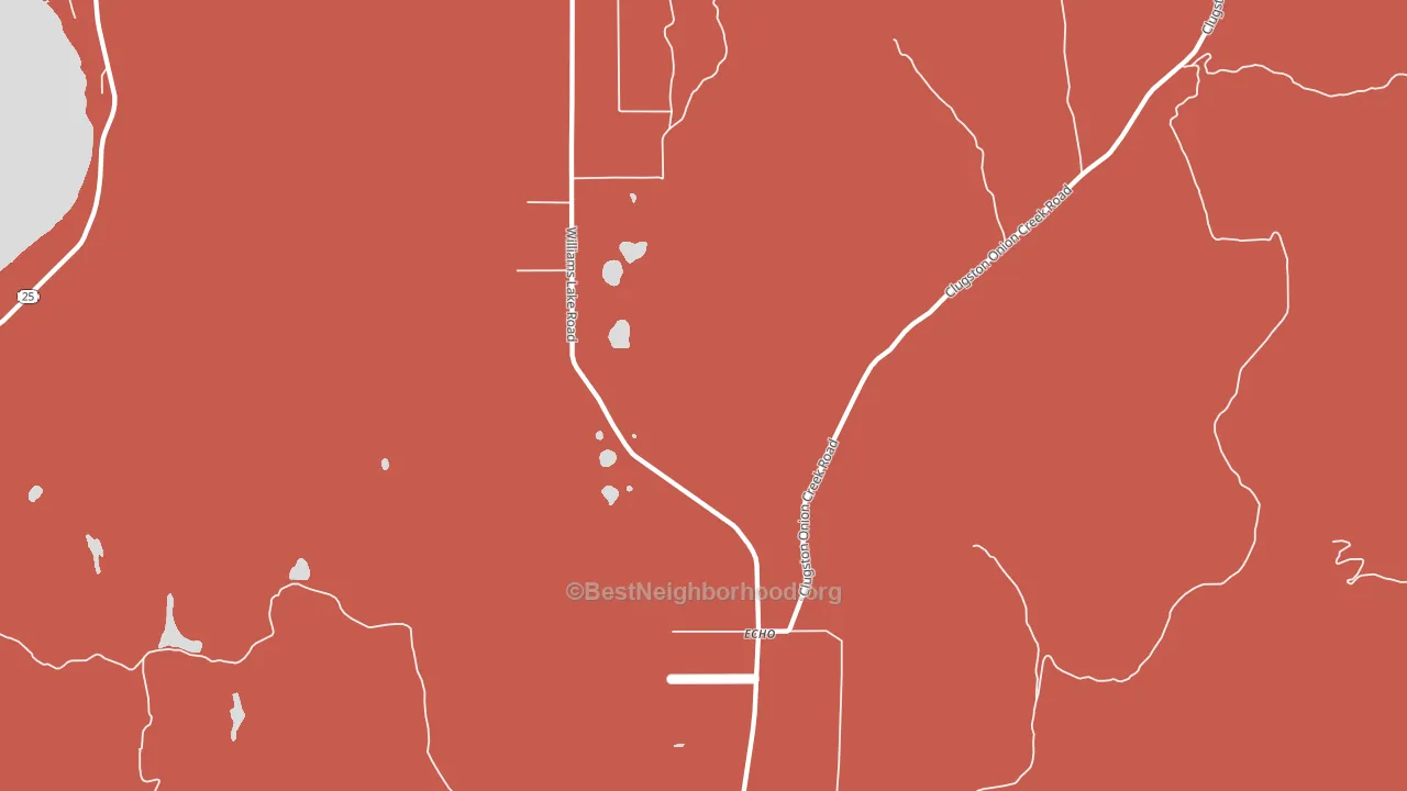 Echo, WA block-group political-lean map
