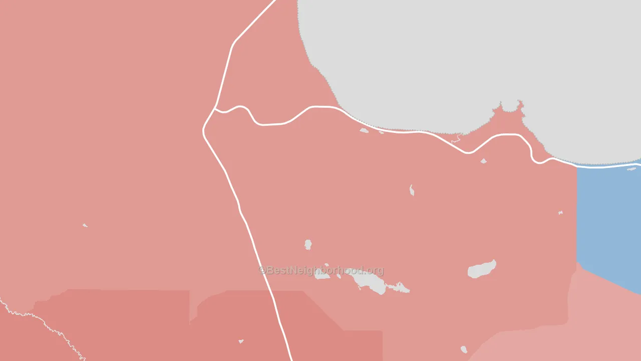 Eckerman, MI block-group political-lean map