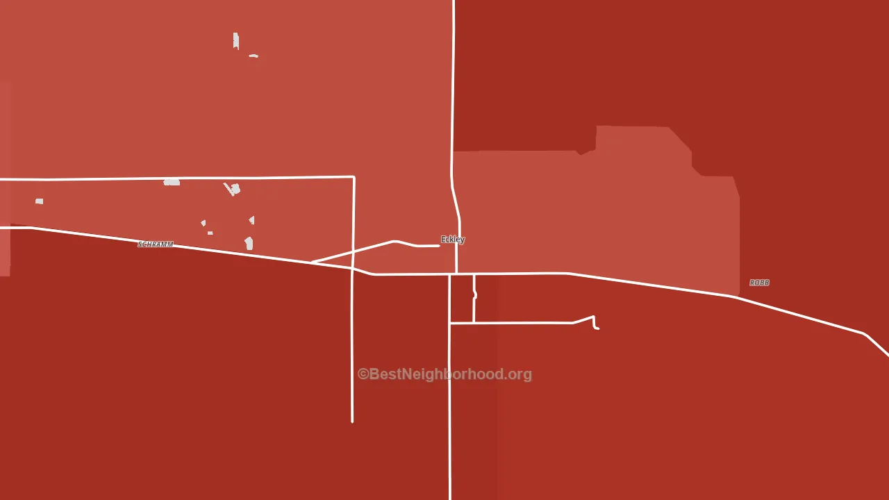 Eckley, CO block-group political-lean map